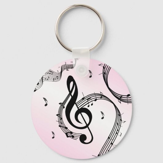 Climactic G Clef Pink Schlüsselanhänger (Vorderseite)