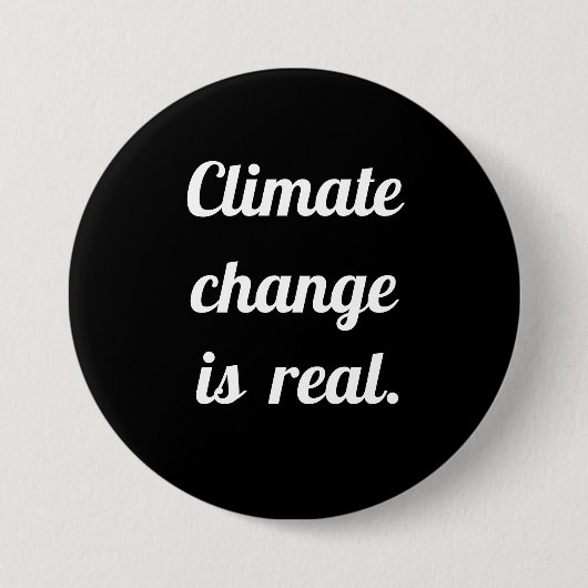 Climate Change: Black Button (Vorderseite)