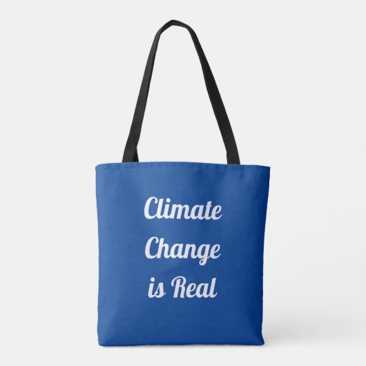 Climate Change: Blue & White Tasche (Rückseite)