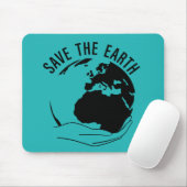 climate change is real mousepad (Mit Mouse)