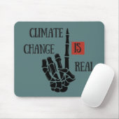 climate change is real mousepad (Mit Mouse)