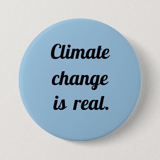 Climate Change: Light Blue Button (Vorderseite)