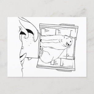 Climate Change Polar Bear Feiertagspostkarte