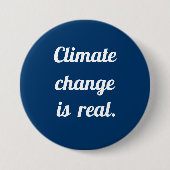 Climate Change:  Prussian Blue Button (Vorderseite)