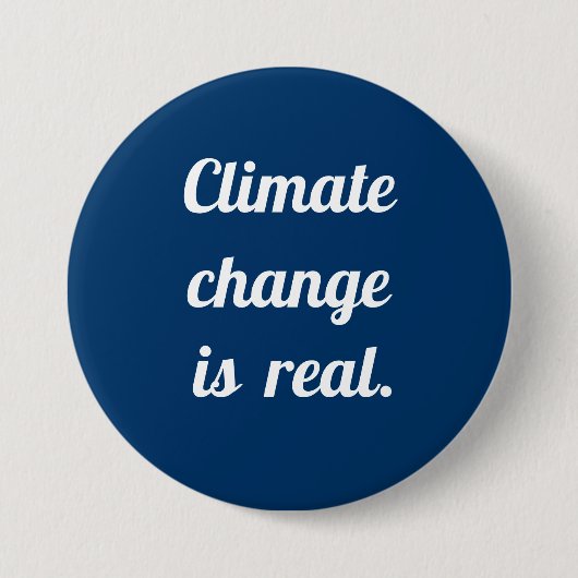 Climate Change:  Prussian Blue Button (Vorderseite)
