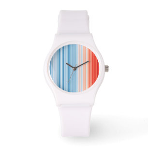 Climate Crisis Warming stripes  Armbanduhr