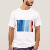 Climate Crisis Warming stripes T-Shirt (Vorderseite)