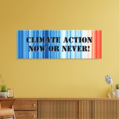 Climate Emergency Panoramic Canvas - Extra Wide Leinwanddruck (Insitu (Wohnzimmer))