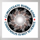 Climategate Burns Gore Poster (Vorne)