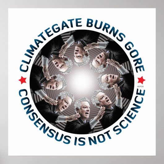 Climategate Burns Gore Poster (Vorne)