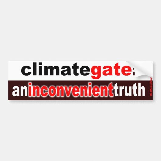 climategate: eine ungünstige Wahrheit Autoaufkleber (Vorne)