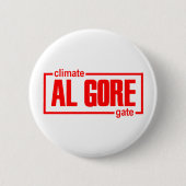 ClimateGate, Lüge, Klimaänderung, globale Button (Vorderseite)