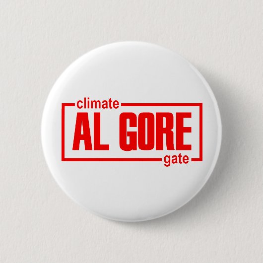 ClimateGate, Lüge, Klimaänderung, globale Button (Vorderseite)