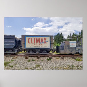 Climax, Colorado, Eisenbahnwaggon Poster
