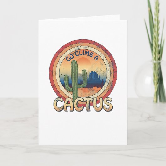 Climb a Cactus Karte (Vorderseite)