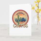 Climb a Cactus Karte (Gelbe Blume)