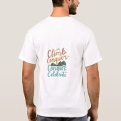 Climb Conquer Celebrate T-Shirt (Rückseite)