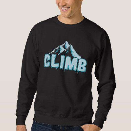 Climb Extreme Sports Ice Climbing Winter Sweatshirt (Vorderseite)