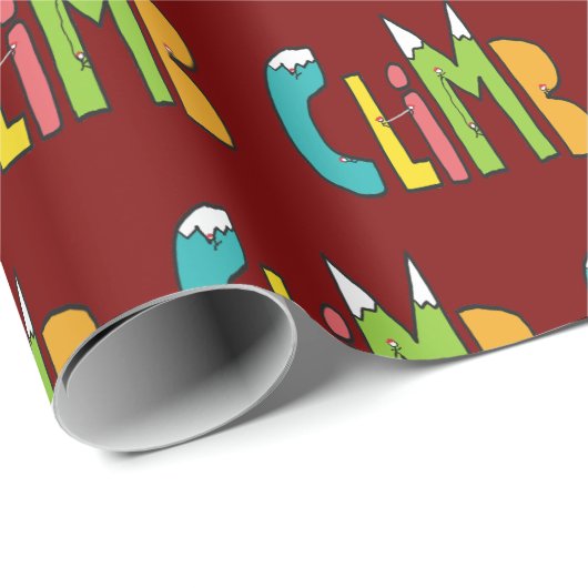 Climb Geschenkpapier (Rolleneckpunkt)