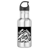 Climb Hard Mountainering Edelstahlflasche (Vorderseite)