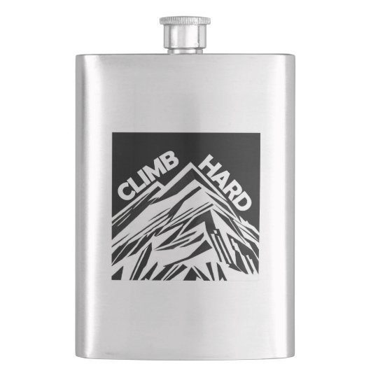 Climb Hard Mountainering Flachmann (Vorderseite)