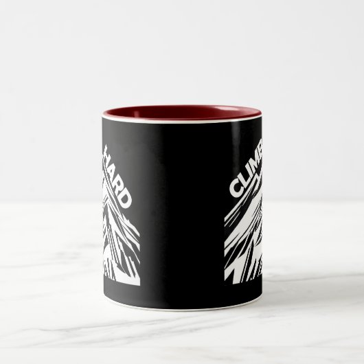 Climb Hard Mountainering Zweifarbige Tasse (Mittel)