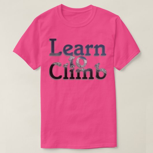 Climb lernen T-Shirt (Design vorne)