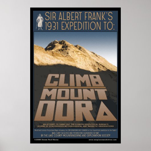 Climb Mount Dora Poster (Vorne)