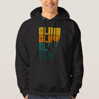 Climb Mountain Rock Climbing Bouldering Summit Ice Hoodie