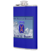 "Climb to Glory" 10th Mountain Div Flachmann (Links)