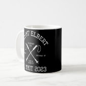 Climbed Mount Elbert Summit 2023 Hike Colorado USA Kaffeetasse (Vorderseite Links)