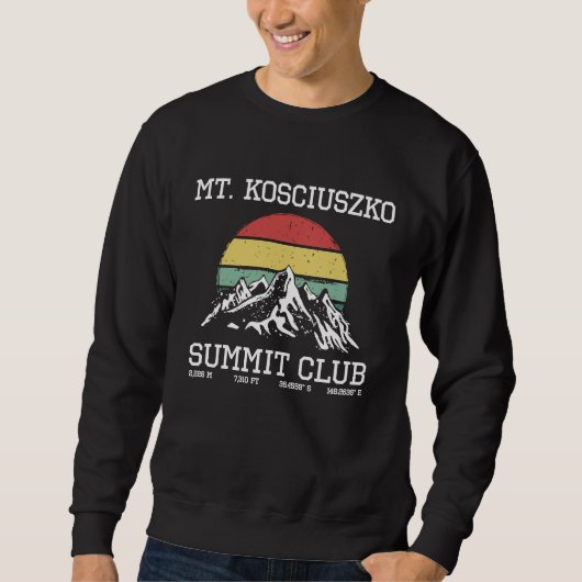 Climbed Mount Kosciuszko Summit Club Sun Australia Sweatshirt (Vorderseite)