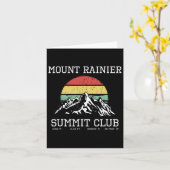 Climbed Mount Rainier Summit Club Karte (Gelbe Blume)
