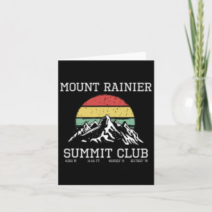 Climbed Mount Rainier Summit Club Karte