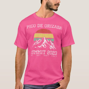 Climbed Pico De Orizaba Summit 2023 Sun Wandern Me T-Shirt