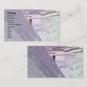 Climber auf der Südseite von Annapurna, 5800 Meter Visitenkarte (Vorne/Hinten)