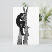 Climber Bouldering RSVP Card Karte (Stehend Vorderseite)