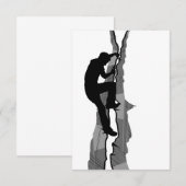 Climber Bouldering RSVP Card Karte (Vorne/Hinten)