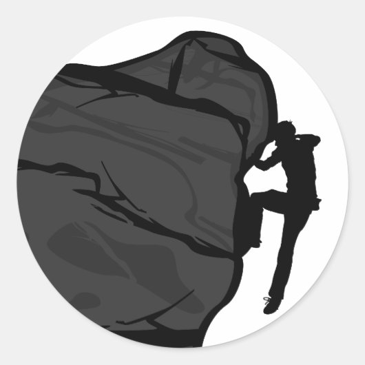 Climber Bouldering Sticker (Vorderseite)