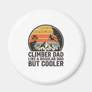 Climber Dad Vintage Sonnenuntergang Lustiges T-Shi Magnet