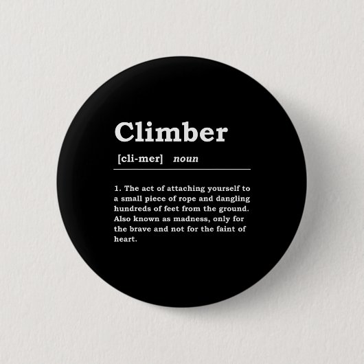 Climber Definition Noun Boulderin Rock Climber Mou Button (Vorderseite)