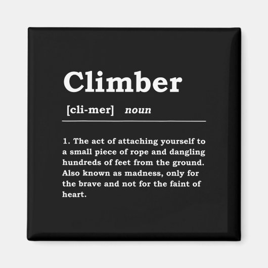 Climber Definition Noun Boulderin Rock Climber Mou Magnet (Vorne)
