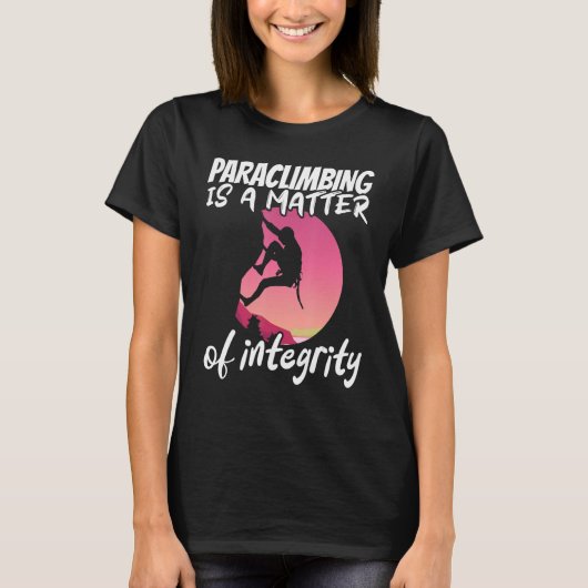 Climber Rock Climbing Matter of integrity Boulderi T-Shirt (Vorderseite)