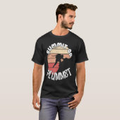 Climber Rock Climbing Summit or Plummet Bouldering T-Shirt (Vorne ganz)