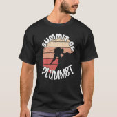 Climber Rock Climbing Summit or Plummet Bouldering T-Shirt (Vorderseite)