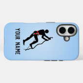 Climber-Skalierung herausfordernde Felswand, eigen Case-Mate iPhone Hülle (Rückseite (Horizontal))