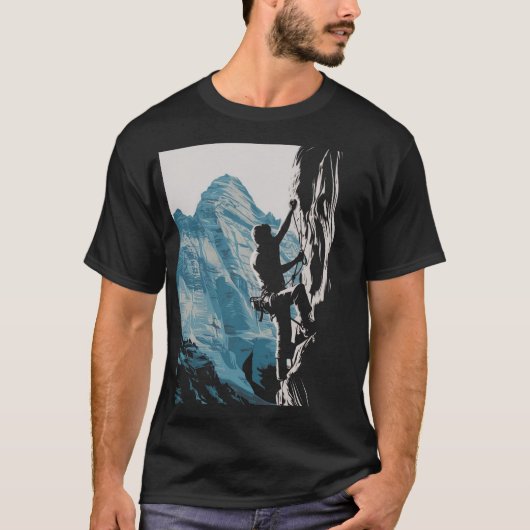 Climber und Rocks T-Shirt (Vorderseite)