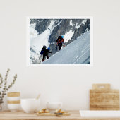 Climbers auf dem Mont Blanc, Frankreich Poster (Küche)