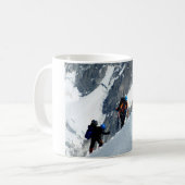 Climbers auf dem Mont Blanc in Frankreich Kaffeetasse (Vorderseite Links)