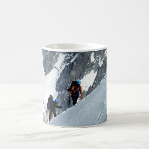 Climbers auf dem Mont Blanc in Frankreich Kaffeetasse